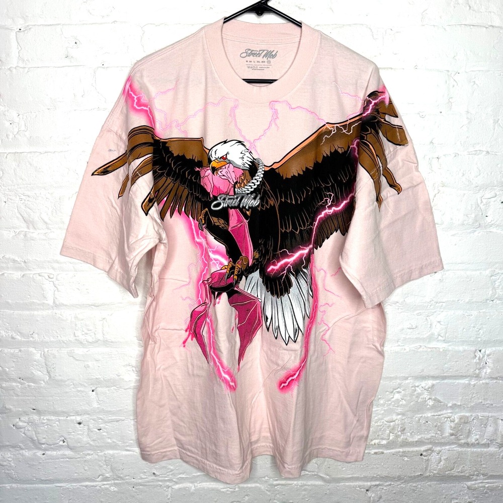 Street Mob Thunder‎ Eagle T-Shirt Chino Pacas Fuerza Regida Que Onda - Size 3XL
